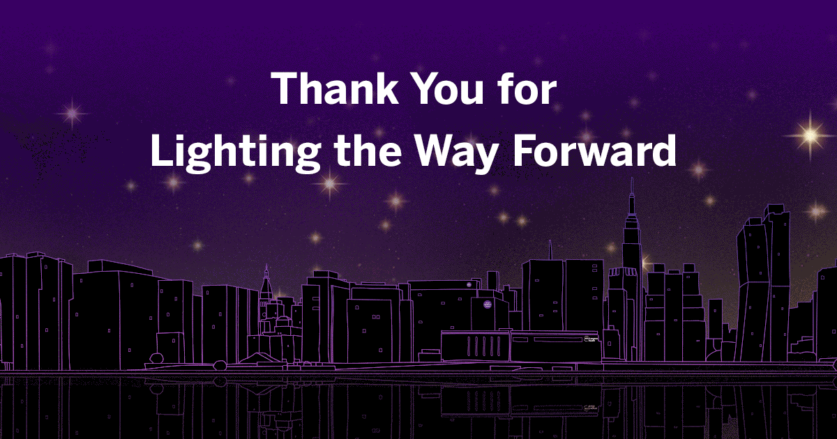 Thank You For Lighting The Way Forward