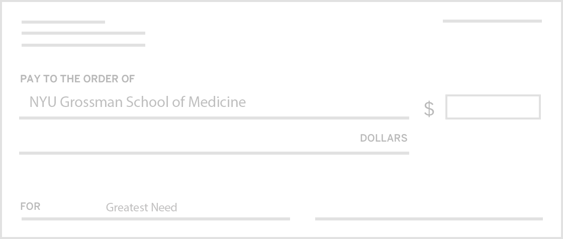 Pay by check - Greatest Need